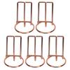 5PCS Cute Metal Cell Phone Stand Stable Ergonomic Perspective Portable Cell Phone Stand for Desk 