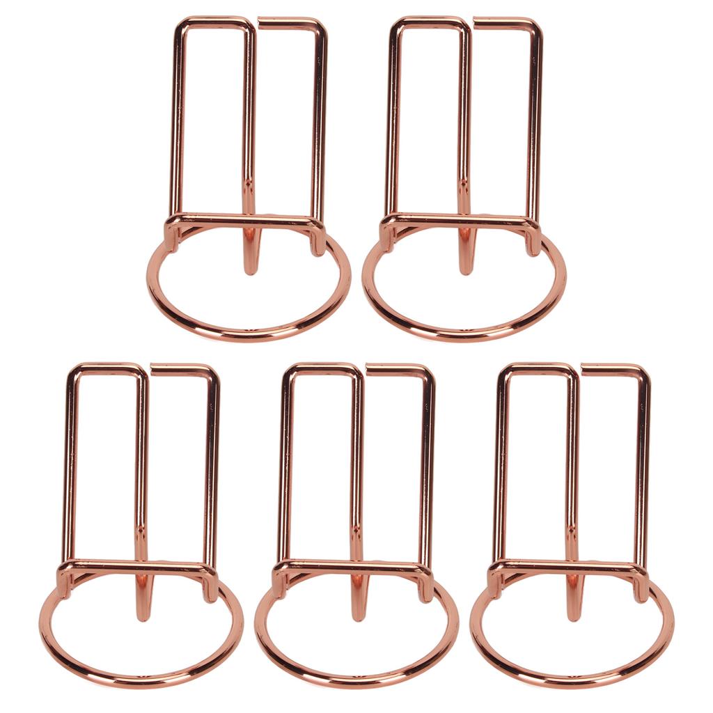 5PCS Cute Metal Cell Phone Stand Stable Ergonomic Perspective Portable Cell Phone Stand for Desk 