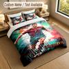 Bedding Set 1 Duvet Cover 2 Pillowcases Cristiano Ronaldo Print Soft Bed Linen Bedroom Decor