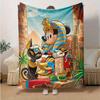 1pc, Egyptian Mickey Mouse Home Decor Gift: Cozy Flannel Blanket for Bedroom, Living Room, Travel, Camping, Car