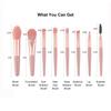 8-teiliges Make-up Kosmetik Pinsel Set Rougepinsel / Foundationpinsel / Lidschattenpinsel / Halo Dye