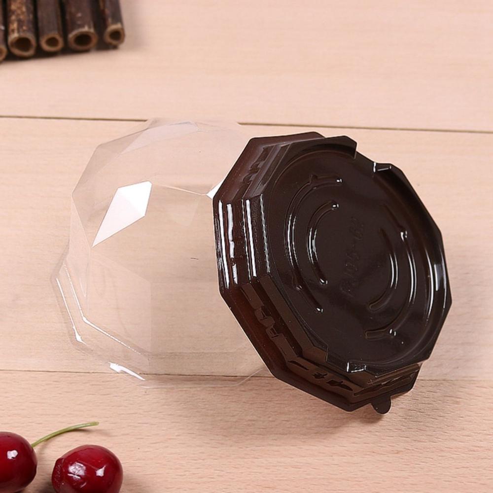 

Lids Individual Diamond Shaped Mooncake Containers Mousse Packaging Holder Cake Boxes Muffin Pod