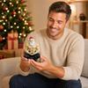 Meditating Figurine Christmas Statue for Tabletop Indoor Home Holiday Decor