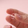 50pcs/lot Colorful 14mm Heart Jump Rings Open Split Rings Jump Rings Connector For Diy Jewelry Makings Findings Supplies