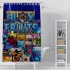 Shower Curtain Waterproof Polyester Fabric Paint Colorful Bath Curtains B-Blox Fruit Pupil Home Bathroom Decor Curtain With Hook