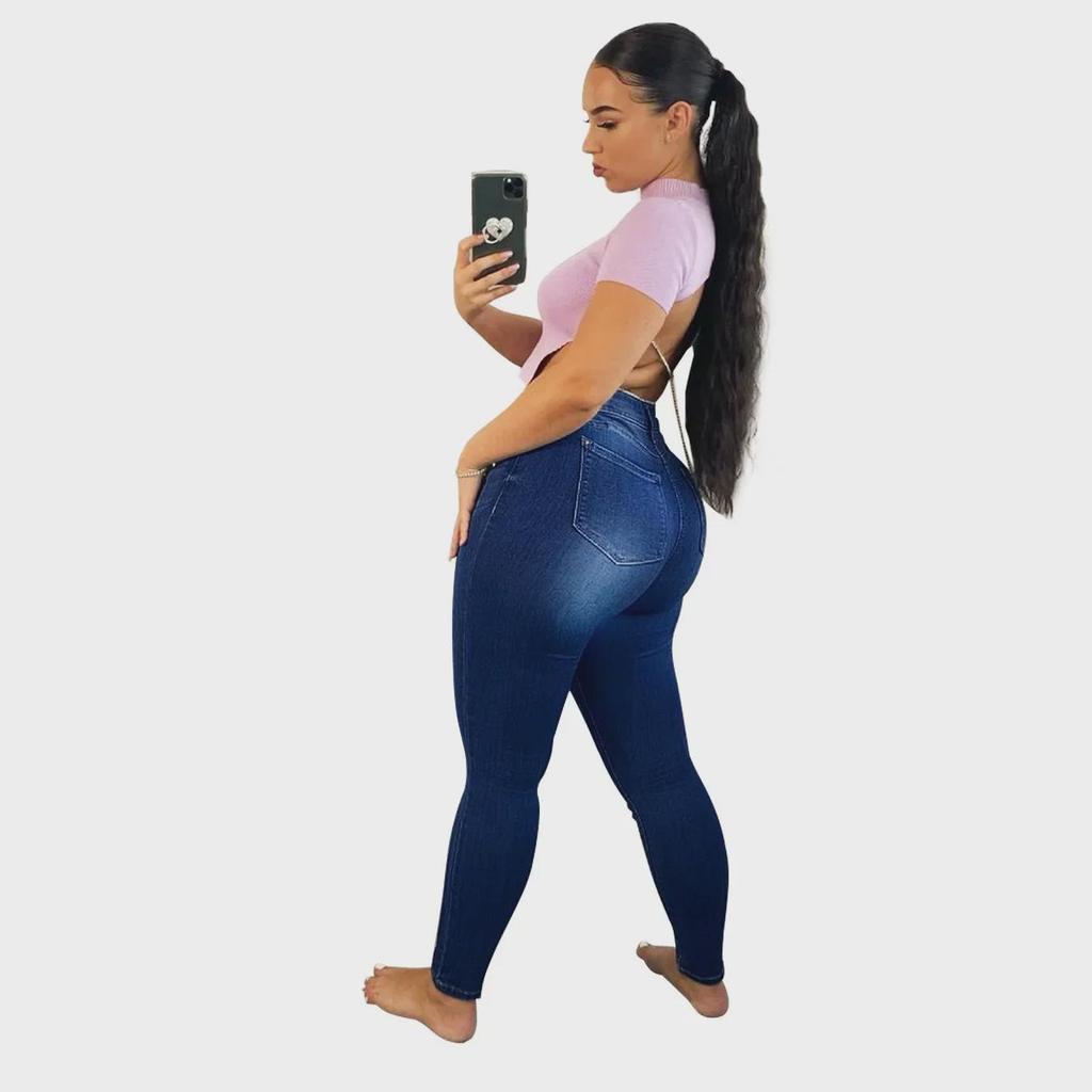 Women's Fashion Slim Stretch Denim Pants – European & American Style