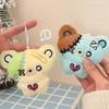1Pc Mini Cartoon Plush Bear Doll Toy Keychain Sweet Cute Bag Pendant Charms Car Keyring Accessories For Girl Couples Kawaii Gift