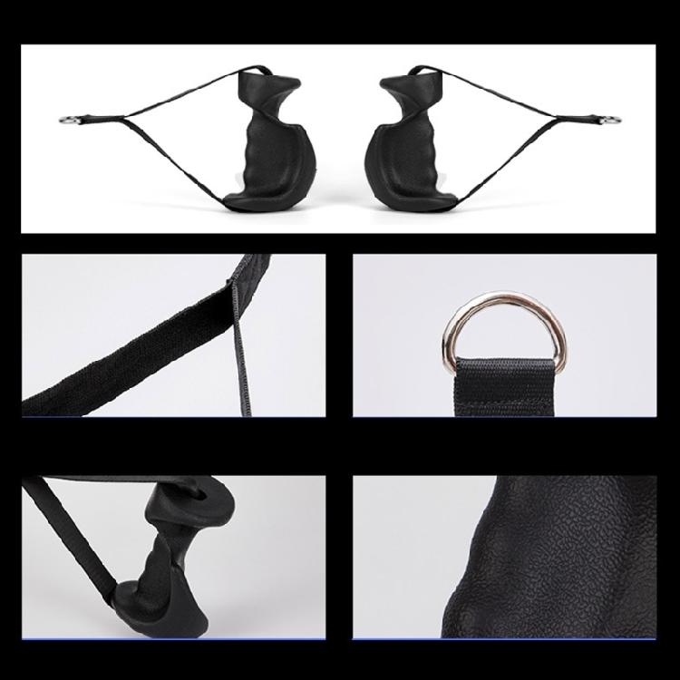 Ergonomic Pulley Cable Machine Handle Fitness Workout Band Handle Heavy Duty Working Out Handle for Gym Enduring