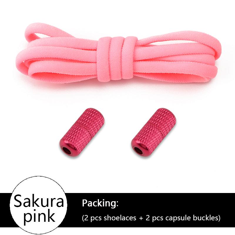 Colorful Elastic Semicircle No-Tie Shoe Laces for Sneakers Kids & Adults Metal Lock Lazy Laces Boot Shoe Strings