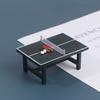 Dollhouse Miniature Ping Pong Table With Balls & Rackets Toys Gift For Kids