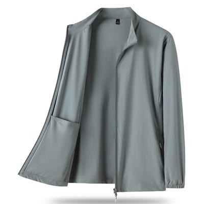 Chaquetas de Verano para Hombre Bloqueo UV Abrigos para la Piel UPF40+ Protección Solar Ropa de Exterior Protección Solar Cortavientos Finos Talla Grande 8XL