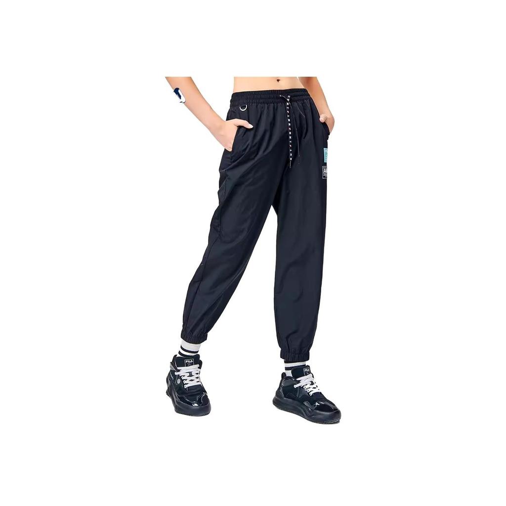 Fila X MIHARA YASUHIRO Collaboration Series Cuffed Casual Sports Pants Women Pants Black F11W133804F-BK
