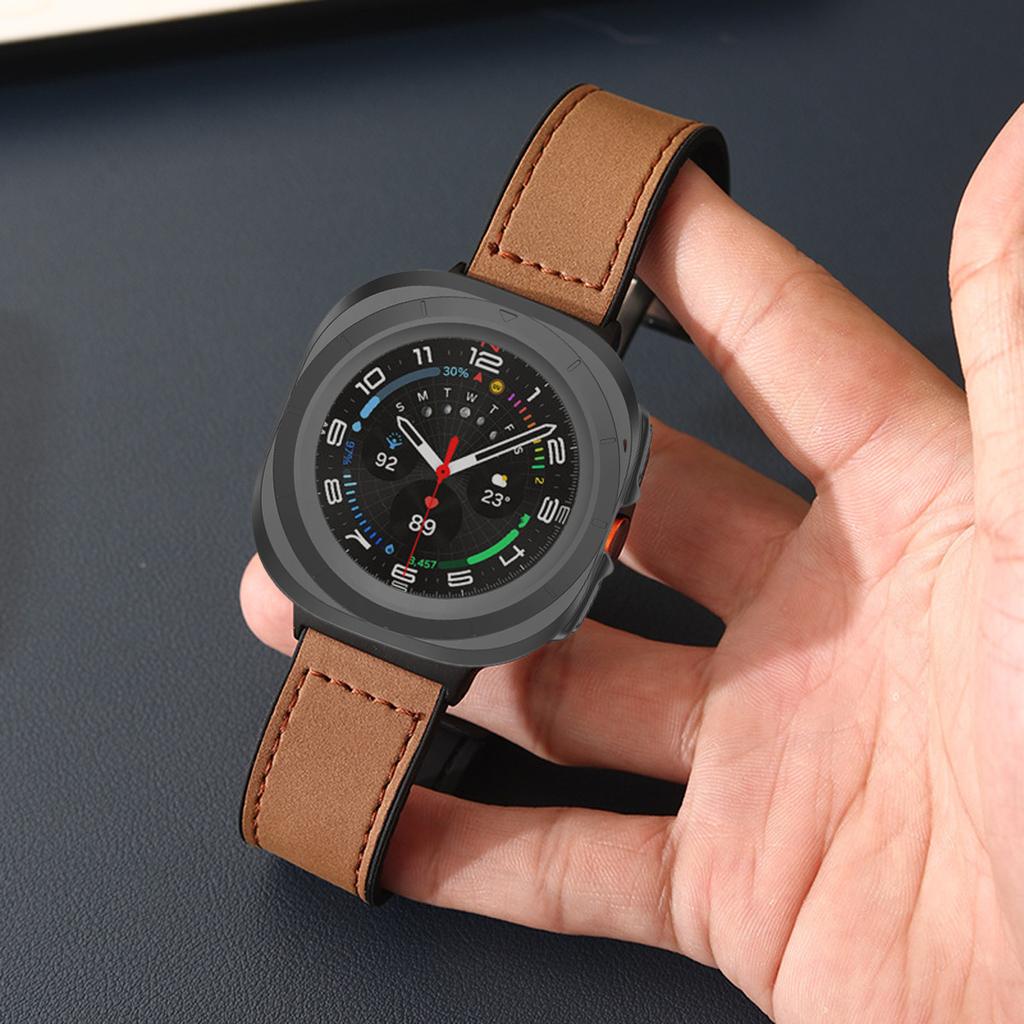 PC Case for Samsung Galaxy Watch 7 Ultra 47mm Tempered Glass Anti-scratch Screen Protector Bumper Protective Cover Accessories