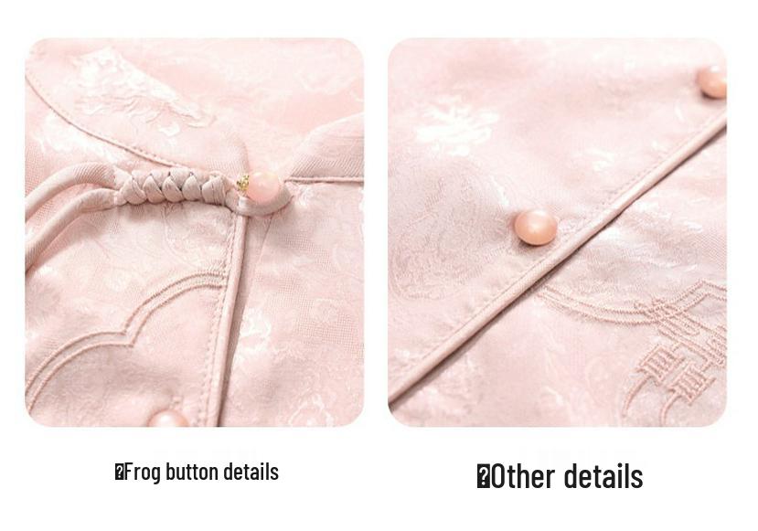 Spring 2026 Chiffon Jacquard Top for Middle-Aged and Elderly Women