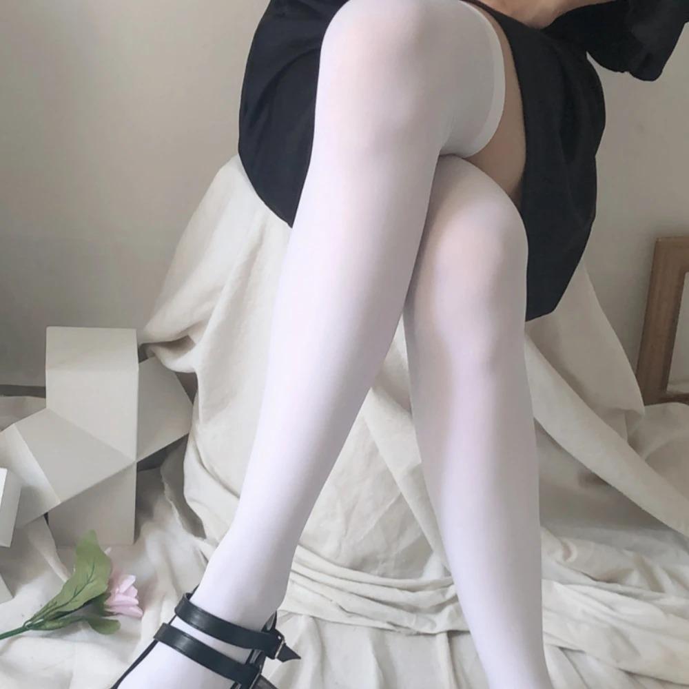 Keep Warm Women Over Knee Socks Thigh High Sock Girl Black White Knee Half Stockings Women,Girl Long Socks Pack of One Pair