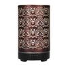 Aroma Diffuser Scent Ultrasonic Air Humidifier Iron Art Hollow Lotus Flower Pattern 2025 New Home Decorations with LED Lights