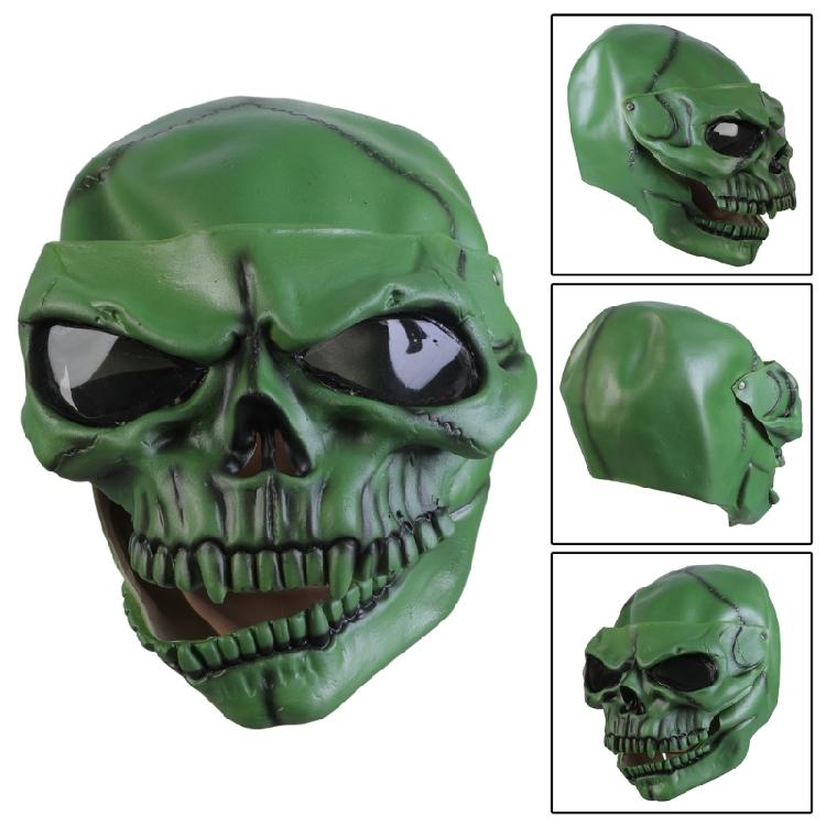 Washable Skull Skeleton Visor Adjustable Motorcycle Helmet Skull Mask Prank Prop
