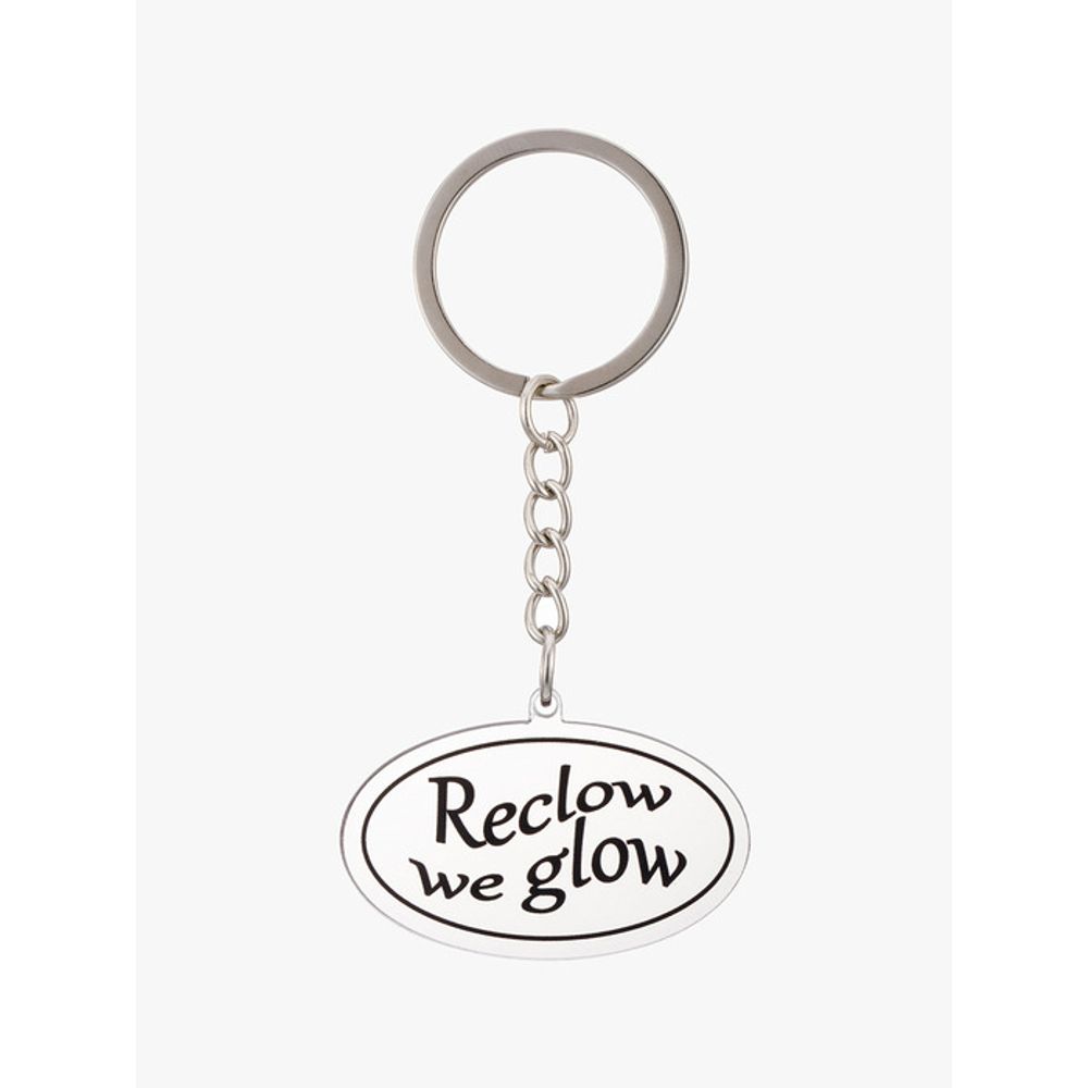 RECLOW OVAL LOGO ACRYLIC KEYRING CLEAR FREE