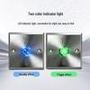 Realand 86-Type Stainless Steel Access Control Exit Button CN plug (adapter included)