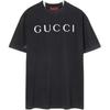 T Shirts Men's Black Crew Neck Moderate 796395XJG26