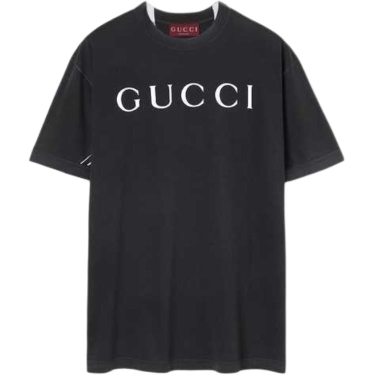 GUCCI T Shirts Men`s Black Crew