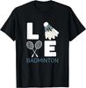 Badminton Love Happy Team Player Coach Tshirt Funny Unisex Clothing Tops Streetwear Graphic T Shirts Ropa Hombre