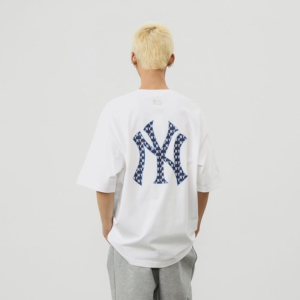 MLB MONOGRAM T Shirt Unisex Ivory 3ATSM0343-50IVS