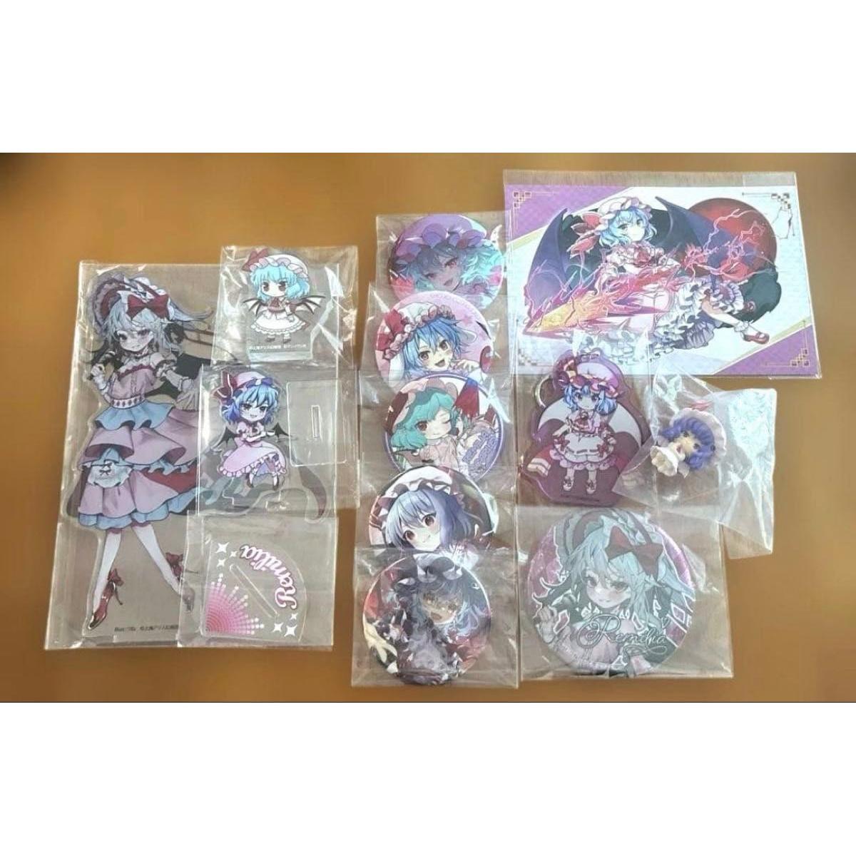 Used Touhou Project Remilia bulk sale can badge acrylic stand goods