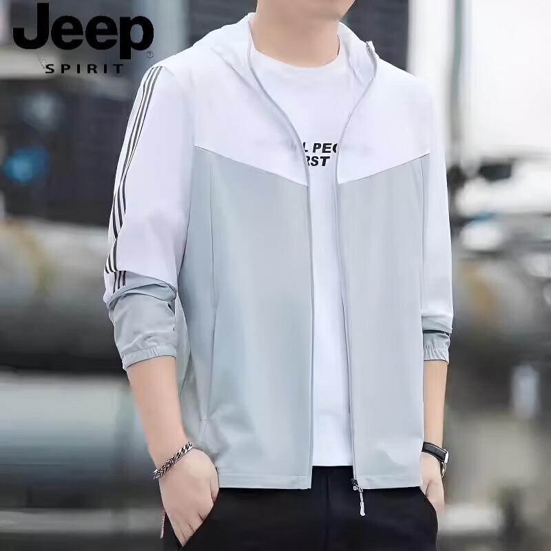JEEP SPIRIT Men's Ice Silk Sun Protection Jacket