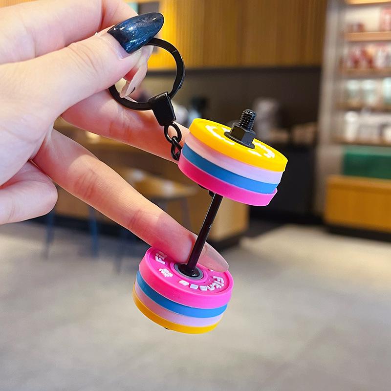 Portachiavi Manubrio Portachiavi Manubrio in Silicone Regali per Palestra Per Amanti della Palestra Regalo per Personal Trainer Ciondolo per Zaino Chiave Auto