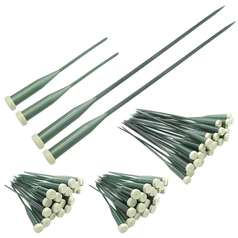 25pcs Plastic Planting Tube Multi-purpose Water Containers Pole Lengthened Nutrient Tube Bouquet Storage Holder Flower Packaging