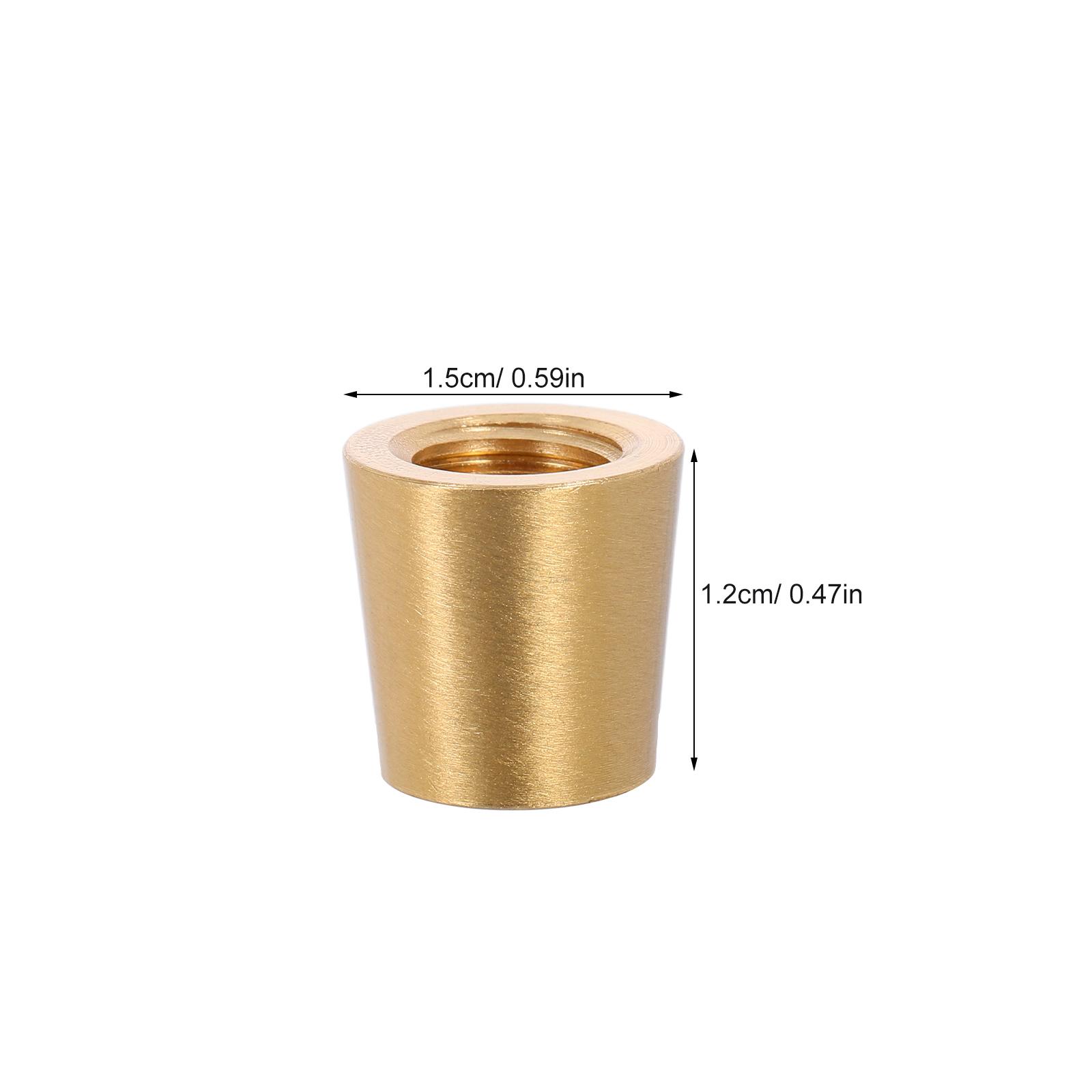 

8Pcs Brass Foot Pads for Cutting Board Support - 15Mm Wood Tray Riser Legs Decorative Shelf Feet Display Cabinet Anti Skid Base