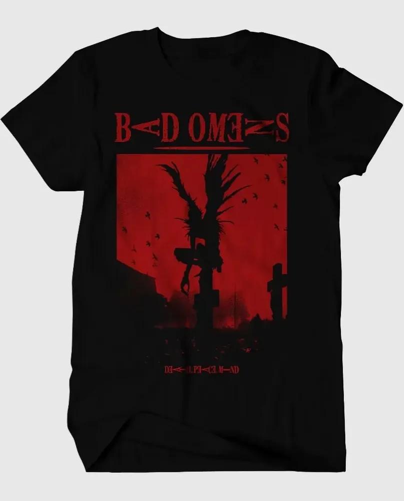 Unisex Short Sleeve Crew Neck Cotton T Shirt BAD OMENS S