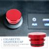 4Pcs Premium Cigarette Lighter Cover Caps Aluminum Alloy Car Socket Plug Protective Cap Burn Prevention Easy Install Auto