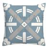 Federa cuscino geometrica lino blu lago bianco fodera cuscino divano decorazione casa può essere personalizzata per te 40x40 45x45 50x50 60x60