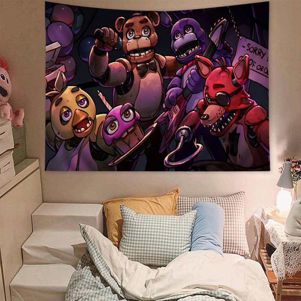 FFNAF FivenightsAtFreddys Colorful Tapestry Wall Hanging Cheap Hippie Bohemian Wall Tapestries Mandala Wall Hanging Sheets