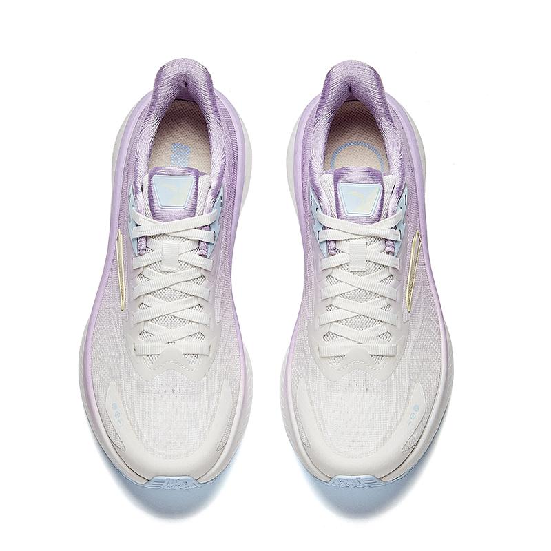 Anta Feather Lightweight Casual Running Shoes Women Sneakers White Purple 922525505-4