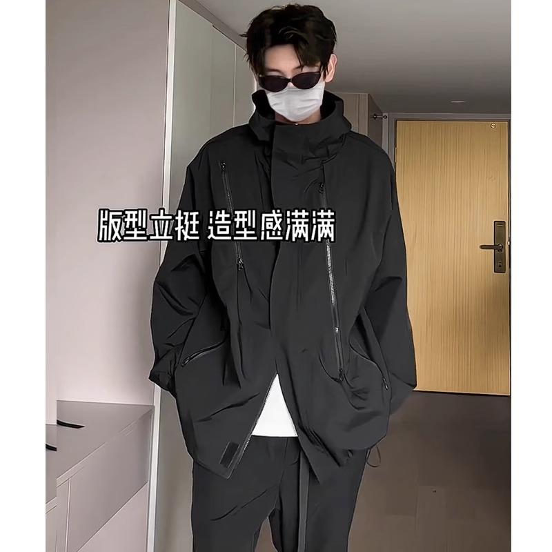 

American functional jacket men s 2025 autumn new waterproof windproof jacket outdoor hiking clothing tide M