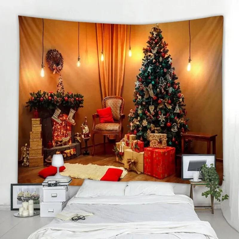 

Рождественская елка Гобелен Гостиная Диван Домашний Декор Рождественский Подарок 100x75cm