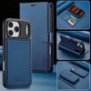 Für iPhone 17 Pro Max Brieftaschenhülle Luxuriöses Magnetisches PU-Leder Kartenfächer Klappbarer Handyhalter Abdeckung Für iPhone 16 15 14 13 Pro Max 12 11 Air