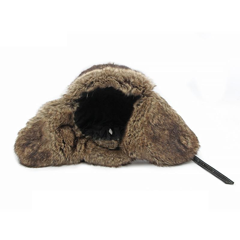 Men Autumn Winter Ear Protection Warm Bomber Hats Women Outdoor Windproof Snowproof Riding Hat Ski Slouchy Cap Motorbike Hat