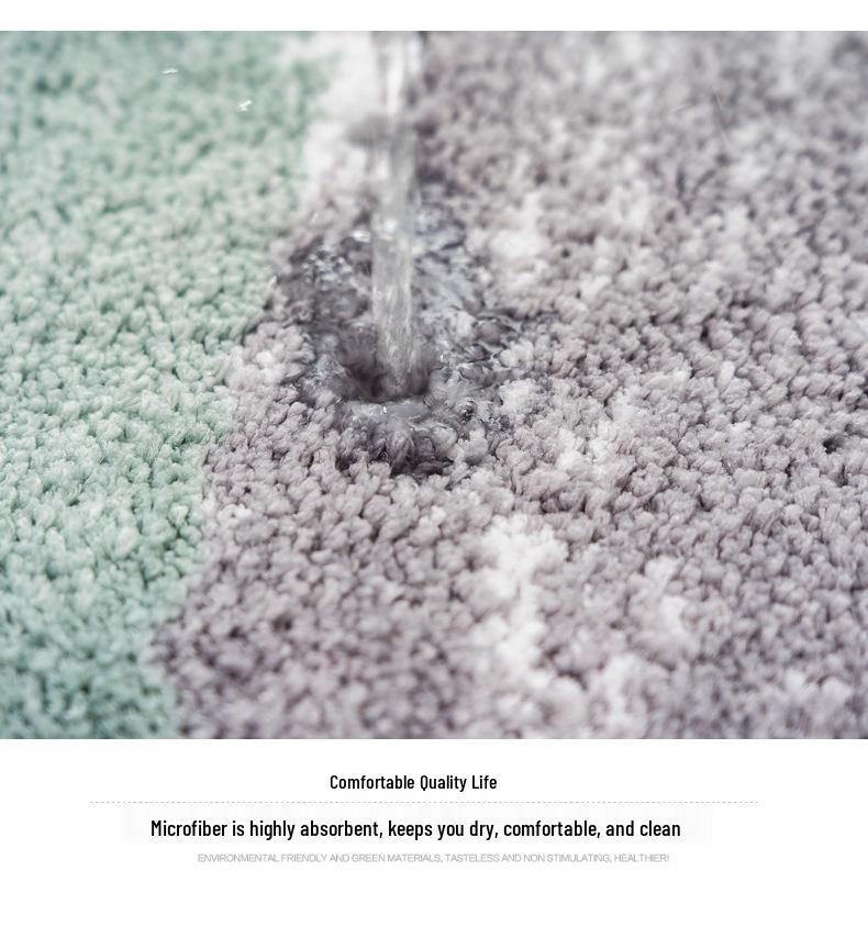 Nordic Absorbent Non-Slip Bathroom Mat for Doorway and Toilet 