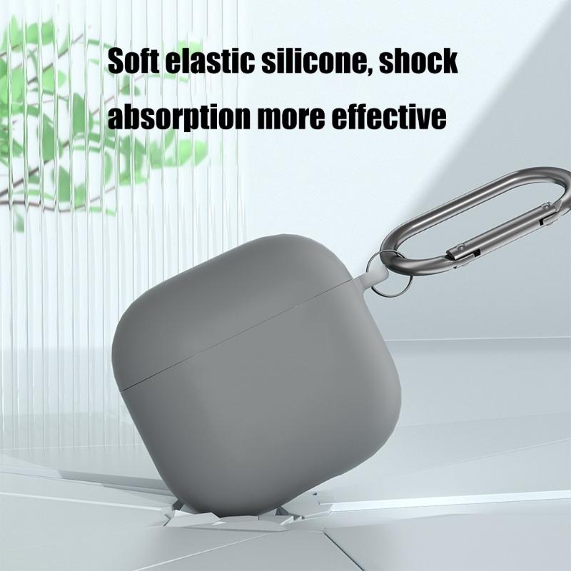 Einfarbige Ohrhörerhülle Kratzfeste Flüssigsilikon-Schutzhülle für