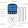 EU Outlet Plug Digital Thermostat Socket Temperature Controller Timer Switch Accuracy Cooling Heating Regulator Thermometer