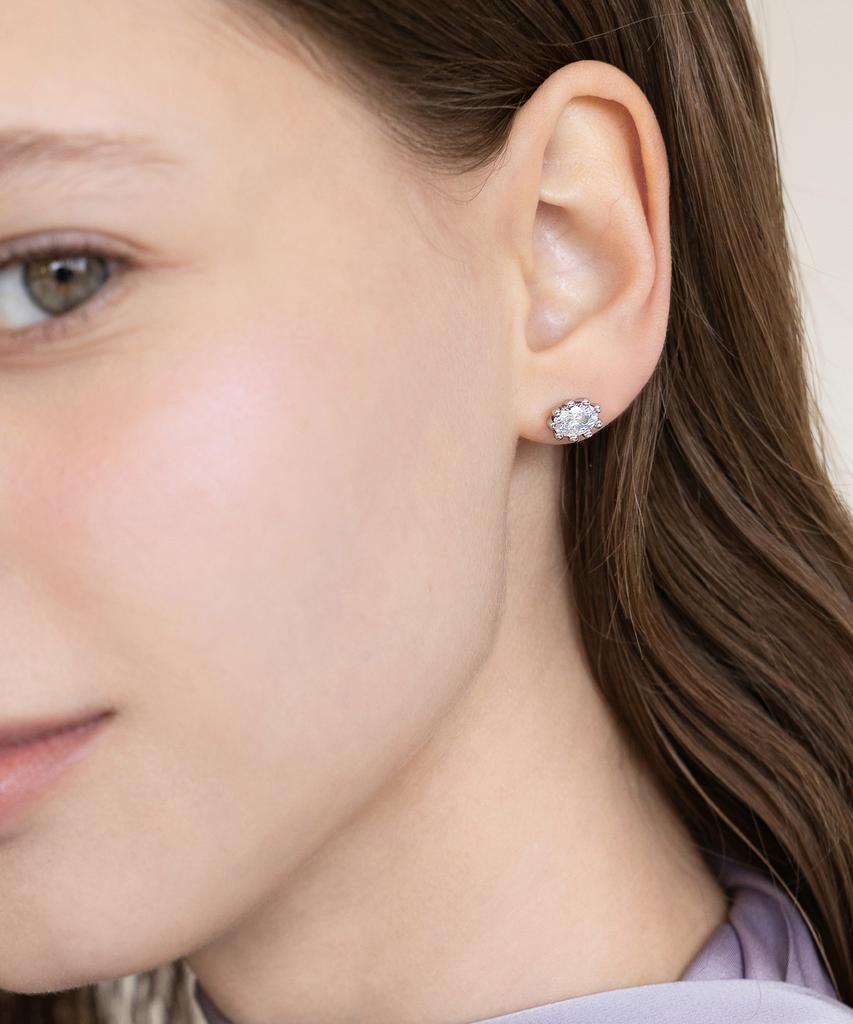Tatiana Antique Oval Cubic Earrings Ec3324