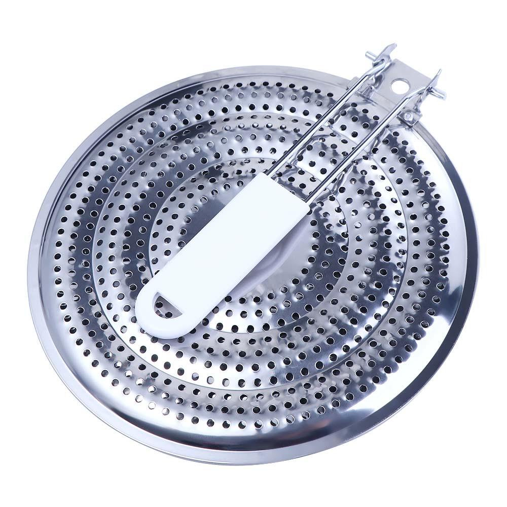 Electric Gas Stove 8 inch Hanging Milk Stainless Steel Collapsible Reducer Flame Guard Heat Diffuser Simmer Plate