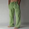 Casual pants men's autumn and winter new flat pants wide-leg straight pants trendy large size loose sweatpants