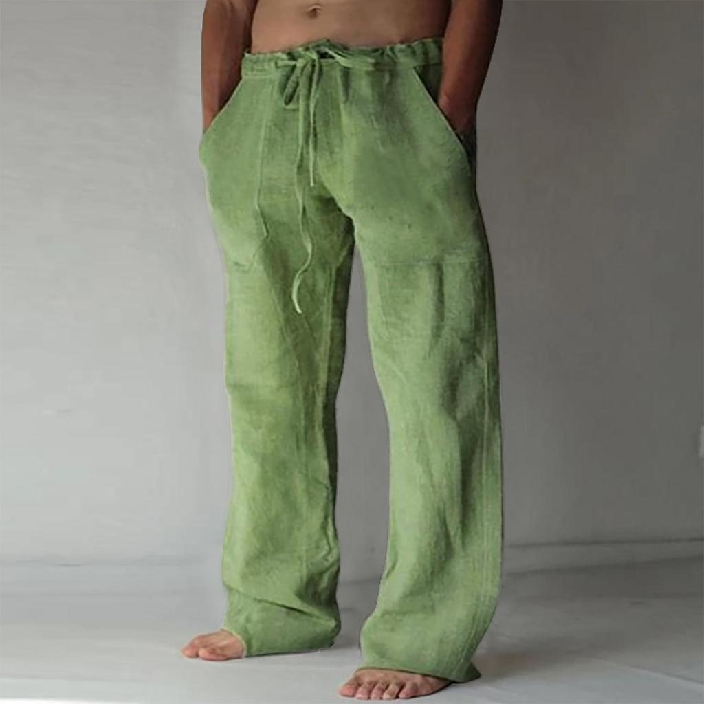 Casual pants men's autumn and winter new flat pants wide-leg straight pants trendy large size loose sweatpants