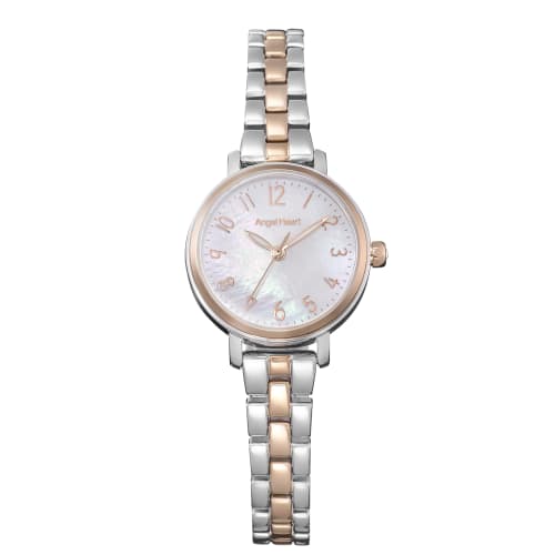 

AngelHeart Women s Flowery Time Watch OA25PS-AM, Solar Battery, 30m Water Resistance, Sapphire Crystal, White Pearl Dial, Stainless Steel