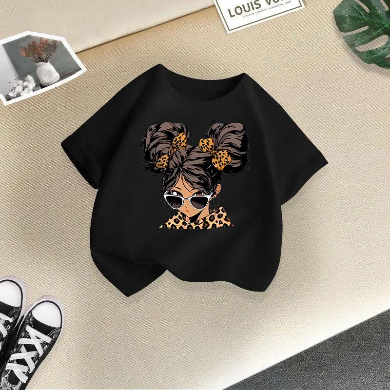Children T-shirt Kids 100% Cotton Clothes Tops 2-13Y Loose-fit Casual Crew Neck Short-sleeve T-shirt